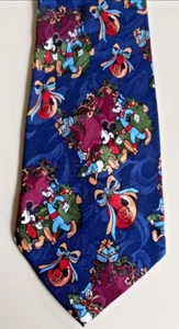 Disney Mickey Unlimited Necktie Vintage Men Mouse Graphic Christmas tie - Picture 1 of 9