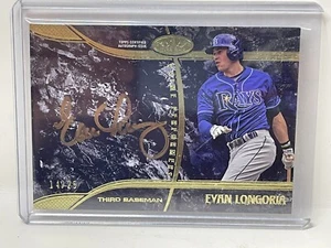 Topps Tier One Prime Performers 2016 tinta oro rosa/Evan Longoria 25 #PP-EL automático - Imagen 1 de 2