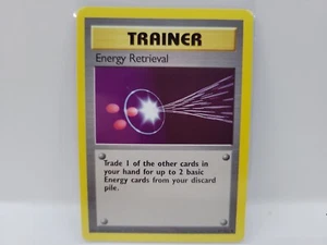 Pokemon Base Set Unlimited - Uncommon - Energy Retrieval 81/102 - Trainer - NM - Picture 1 of 5