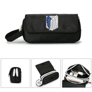 Anime Attack On Titan Pen Bag Multifunctional Waterproof Pencil Case Boys Girls - Picture 1 of 11