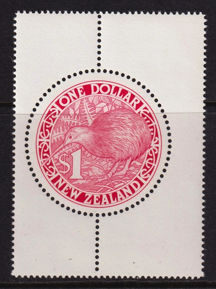 Nueva Zelanda 1991 Kiwi $1 rojo como nuevo MNH SC 1027 Foto 1 de 1