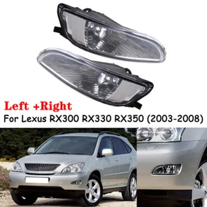 2PC Fog Light For Lexus RX300 RX330 RX350 Clear Front Bumper Driving Lamp LH+RH - Picture 1 of 6