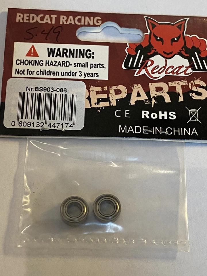 Redcat Racing BS903-086 5x10x4mm Ball Bearings (2pcs) - Image 1 of 1