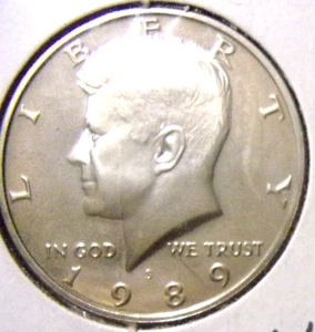 Kennedy 1989-S medio dólar a prueba - Imagen 1 de 2