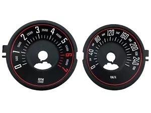 For Dodge Challenger 260km/h - Speedometer Dials from MPH to Km/h Cluster Gauges - Picture 1 of 8