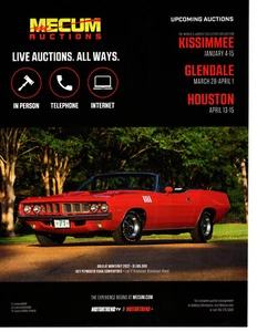 1971 PLYMOUTH HEMI CUDA CONVERTIBLE ~  GREAT AUCTION AD - Picture 1 of 2