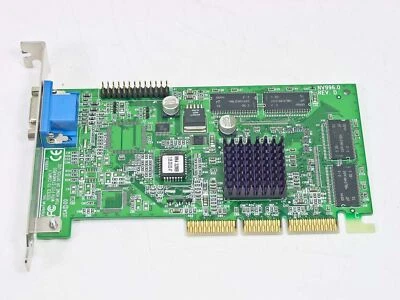 VisionTek NV996.0 Rev D 32MB AGP VGA Video Card Port Nivida Riva VCD001417 M5701 - Image 1 of 4