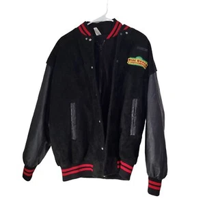 Vintage Disney Wide World of Sports Bomber Varsity Jacket Inner fleece SZ Medium - Picture 1 of 11