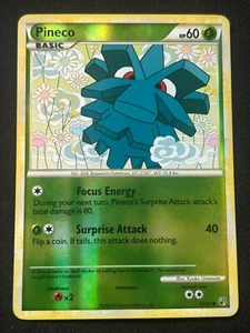 Pineco 63/90 Undaunted Reverse Holo Common HP-DMG 2010 Pokemon TCG - Picture 1 of 4