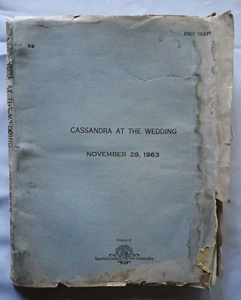 Cassandra bei der Hochzeit (1963) Mart Crowley Filmdrehbuch / Dorothy Baker Roman - Bild 1 von 11