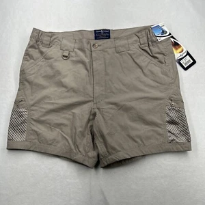 Hook & Tackle Shorts Mens 42 Blue Utility Elastic Waist 6" Fishing Tracker Short - Picture 1 of 10