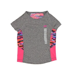 skecher Girls Active T-Shirt Top (Granite Heather, Spectrum 4) - Picture 1 of 1