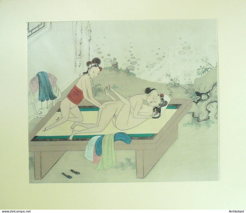 Estampe Chinoise scène érotique 14 - Photo 1/1