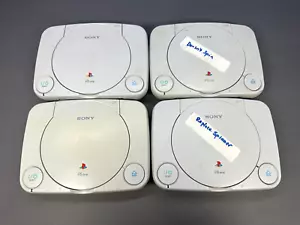 LOT OF 4 PS1 PLAYSTATION PS ONE SYSTEMS CONSOLES BROKEN DEFECTIVE PARTS REPAIR - Picture 1 of 9