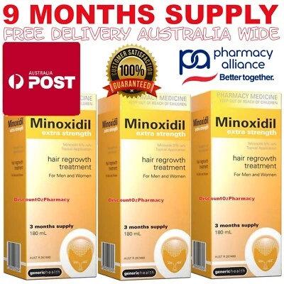 Minoxidil Extra Strength 5% 180ml Regaine Generic 9 month - For Men & Woman  - image 1 of 3