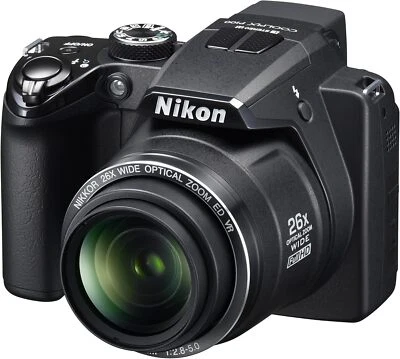 Nikon COOLPIX P100 Digitalkamera 10,3 Megapixel, Schwarz 26-fach optischer Zoom - Bild 1 von 4