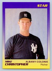 Mike Christopher 1989 Star Albany Colonie Yankees Minor League Baseball Card - Picture 1 of 2