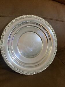 Vintage Newport Sterling Silver 9" Plate Platter Marked 11529 (weighs 160g)
