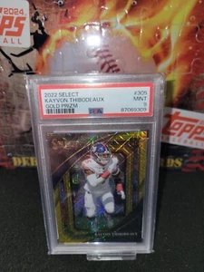 2022 Panini Select KAYVON THIBODEAUX GOLD PRIZM #06/10 Rookie SP PSA 9 - Bild 1 von 4