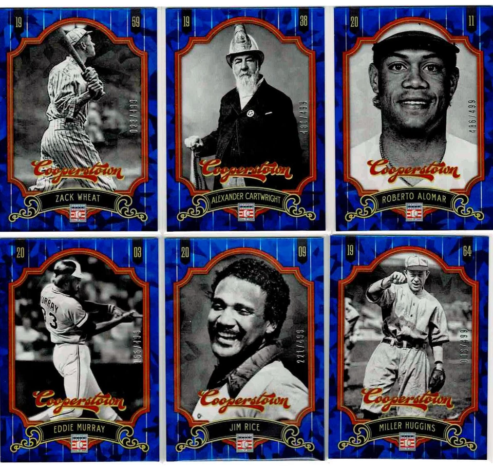 Single Card  You Pick! - 2012 Panini Cooperstown Baseball BLUE Crystal #d/499 - Image 1 of 1