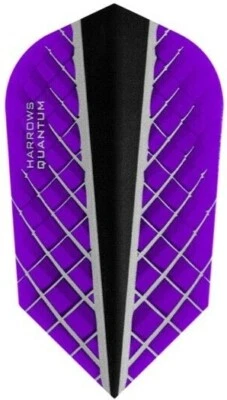 Purple Harrows Slim QUANTUM-X Dart Flights: 3 per set