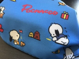 RARE SANRIO POCHACCO HANDMADE COTTON/POLYESTER MASK-WASHABLE (ADULT) - Picture 1 of 11