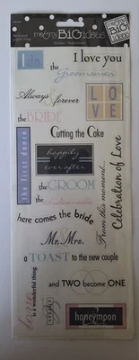 Me&My BiG Ideas  Stickers-Wedding Day Sayings-Here Comes The Bride-I Do-Mr & Mrs - Image 1 of 2