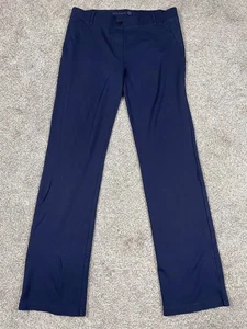 Betabrand Pants Womens Large Navy Blue Pull On Elastic Straight Business Casual - Picture 1 of 7
