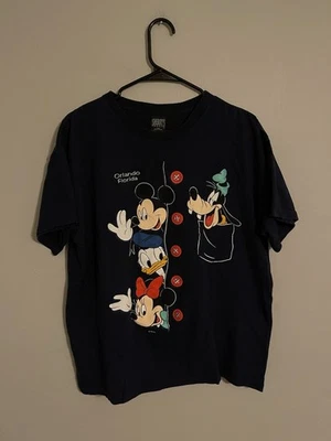 Camisa De Colección Walt Disney Orlando Florida Mickey Goofy Minnie S/S - Adulto Grande Foto 1 de 3