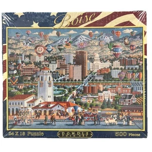 Dowdle Volkskunst Puzzle Explore America Boise Idaho 500 Teile NEU versiegelt - Bild 1 von 7
