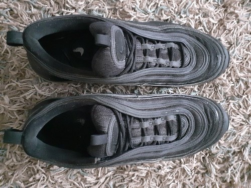 Nike Air Max 97 Scarpe da Ginnastica Uomo Triple Nero Taglia UK 11 US 12