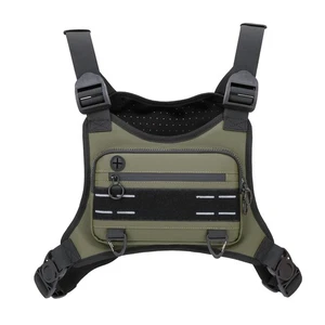 Sports Chest Bag For Men Women, Water Resistant Lightweight Front Chest Pack,... - Foto 1 di 7
