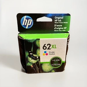 HP 62 XL Tri-Color Drucker Tintenpatrone abgelaufen Juni 2022 - Bild 1 von 3