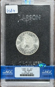 1880-CC (MS63 CAC) Morgan Silver Dollar $1 NGC Carson City GSA - Picture 1 of 4