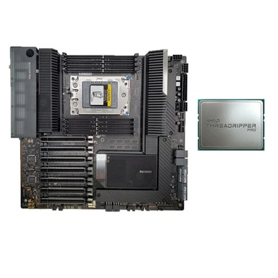 ASUS PRO WS WRX80E-SAGE SE WiFi  E-ATX sWRX8 +AMD Ryzen Threadripper PRO 3955WX - Image 1 of 4