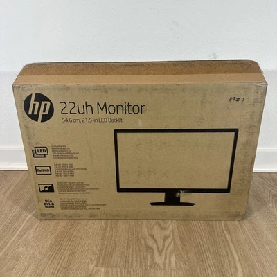 HP 22mh FHD Computer Monitor 21,5-Inch IPS Display HDMI, DisplayPort & Speakers - Image 1 of 4