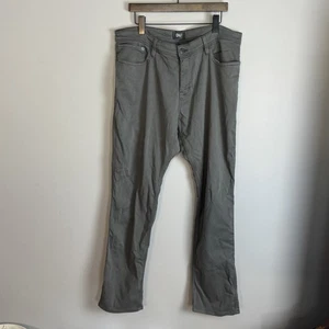 DUER Mens Gray N2X Relaxed Fit Pants Size 38x30 No Sweat Taper - Picture 1 of 12
