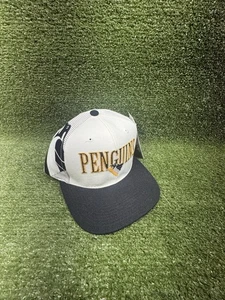 Pittsburgh Penguins Vintage 90's Sports Specialties Laser Snapback Cap Hat - Picture 1 of 7