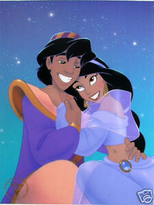 Disney Store Presale 12" x 16" Lithograph: Aladdin 1993 2nd in Series of 120+