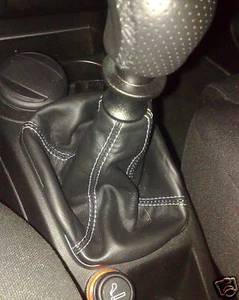 CUFFIA CAMBIO IN VERA PELLE NERA PER FIAT GRANDE PUNTO EVO - Imagen 1 de 1