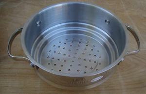 New Stainless SS Steamer Stock Pot Sauce Pan Insert Pasta Vegetable Strainer 7" - Picture 1 of 6