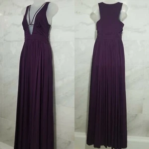 Maxi vestido drapeado con cuello profundo Stylestalker junto a la piscina hasta el suelo - Imagen 1 de 11