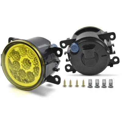 PAR de faros antiniebla para Mitsubishi Attrage Mirage G4 sedán 2012-2024 lente amarilla Foto 1 de 4