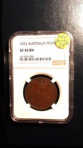 1923 Australia Penny NGC XF45 BN 1P Coin PRICED FOR QUICK SALE! - Picture 1 of 4