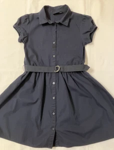 Nautica Girls Navy Blue Dress School Uniform Size M 8/10 - Picture 1 of 5