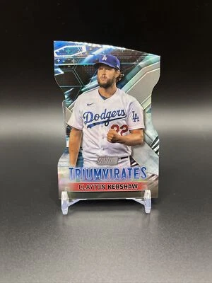 2023 Topps Stadium Club Baseball Clayton Kershaw Triumvirates Die Cut Insert - Image 1 of 2