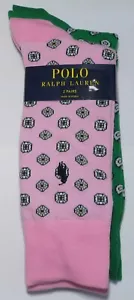 NEW Polo Ralph Lauren 2 Pairs Casual Dress Men Socks Shoe Size 6-12.5 MSRP $22