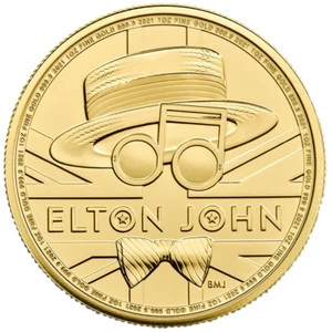 1 oz 100£ Großbritannien Goldmünze Music Legends - Elton John 2021 BU - Picture 1 of 2