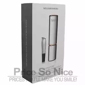 Williams Sonoma Signature Electric Wine Opener Set (with aerator) MSRP $196 New - Picture 1 of 1