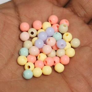 Acrylic Round Beads - Picture 1 of 28